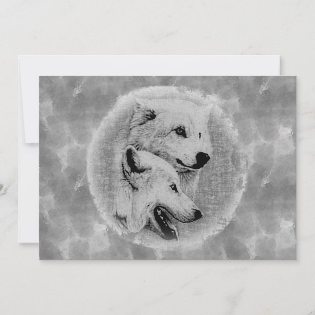 Wölfe Einladung (Vorderseite)