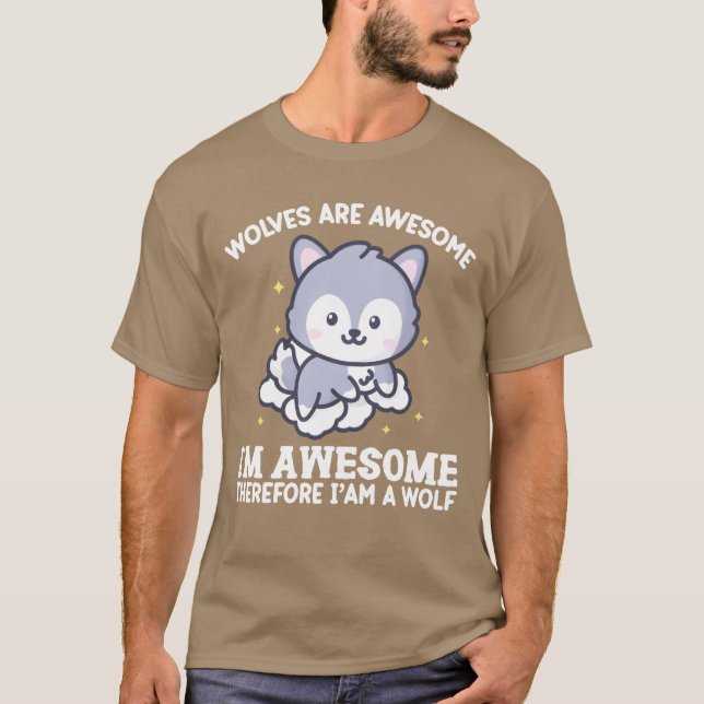 Wölfe Freunde T-Shirt (Vorderseite)