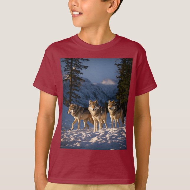 Wölfe im Frieden T-Shirt (Vorderseite)