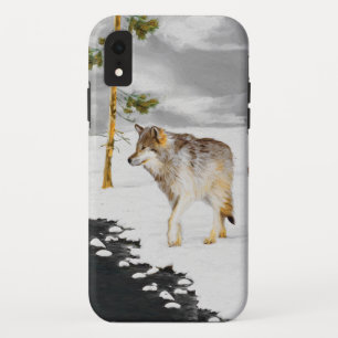 Wölfe in der Schneemalerei - Original Wildlife Art Case-Mate iPhone Hülle