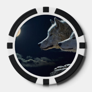 Wölfe Pokerchips