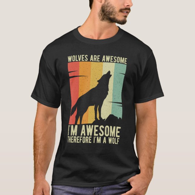 Wölfe sind Phantastisch, ich bin Phantastisch, des T-Shirt (Vorderseite)