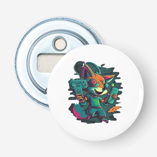 Wölfe spielen flaschenöffner (Vorderseite)