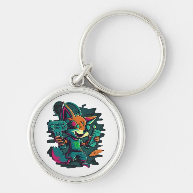 Wölfe spielen schlüsselanhänger (Vorne)