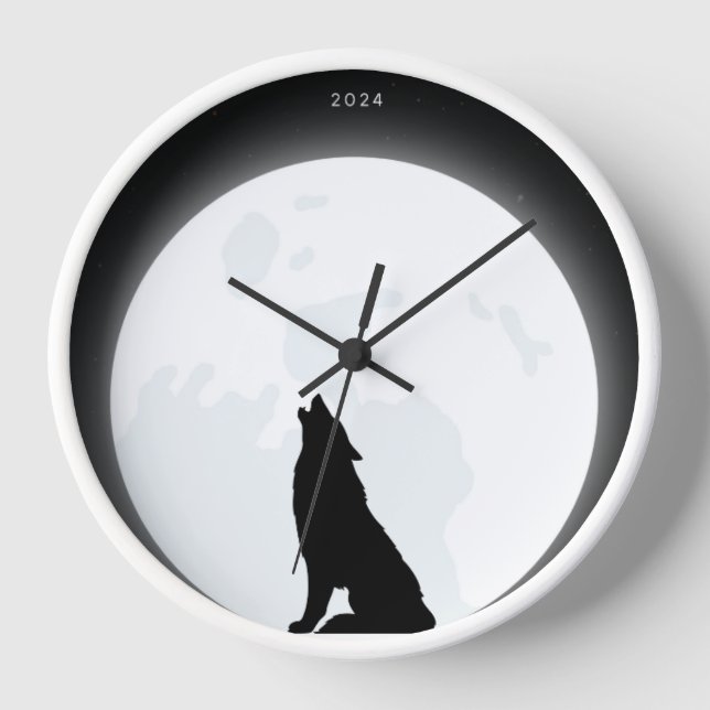 Wölfe Uhr (Vorderseite)