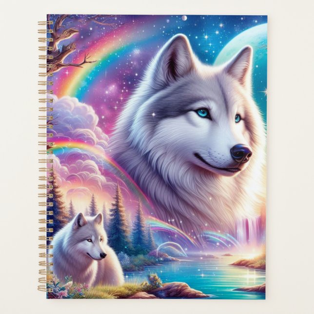Wölfe und Regenbogen  Planer (Vorderseite)