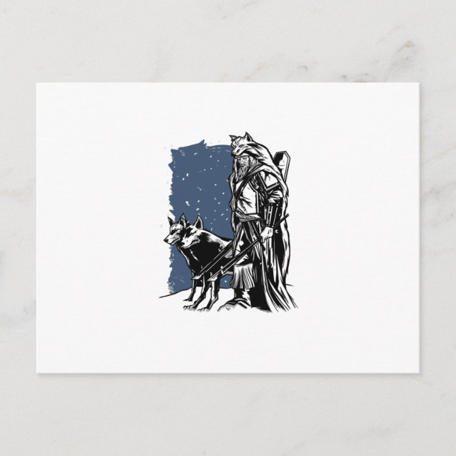 Wölfe und Wölfe Postkarte (Vorderseite)