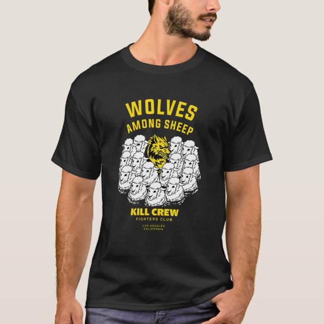 Wölfe unter Schafen war ich nicht Geboren, Schafe  T-Shirt (Vorderseite)