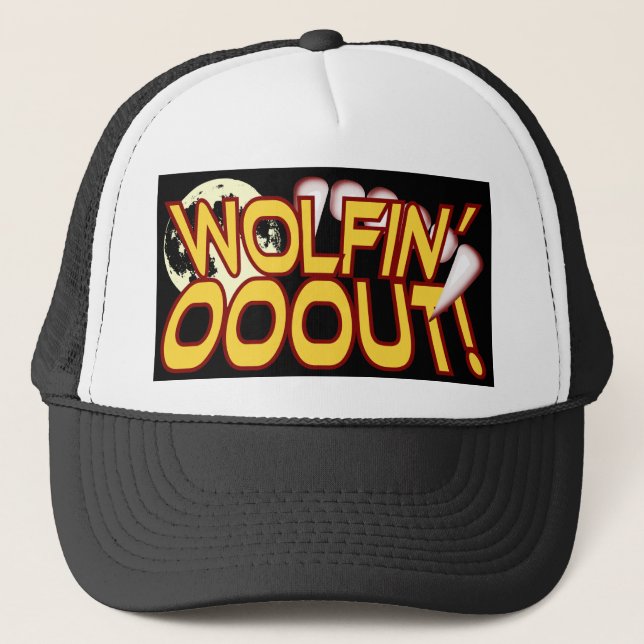 WOLFEN SIE! Werewolf Full Moon Truckerkappe (Vorderseite)
