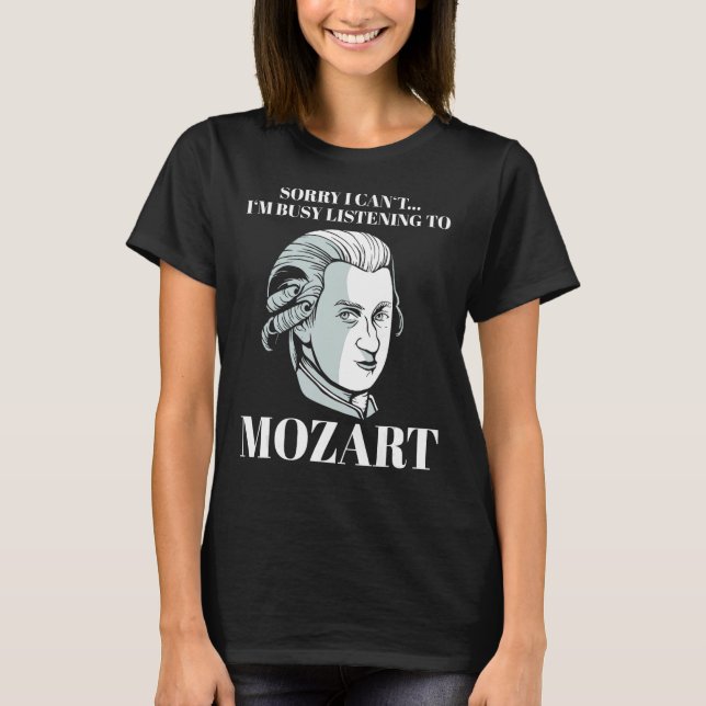 Wolfgang Amadeus M., Komponist des klassischen Spr T-Shirt (Vorderseite)
