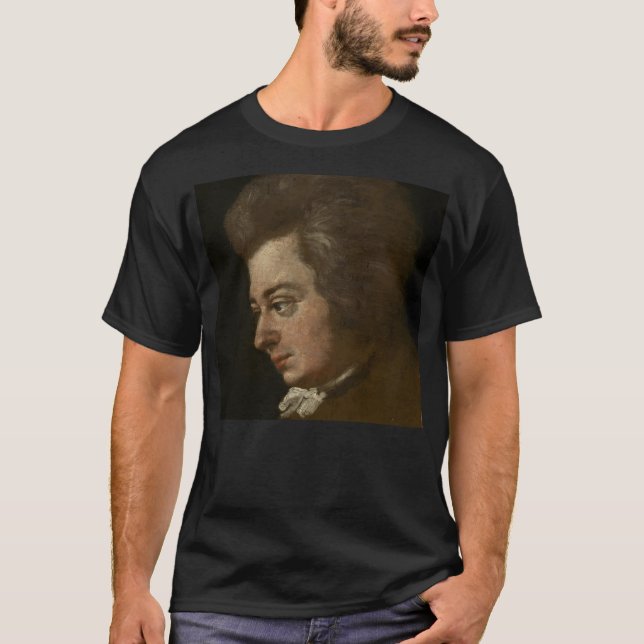 Wolfgang Amadeus Mozart (1756-1791) von Joseph T-Shirt (Vorderseite)