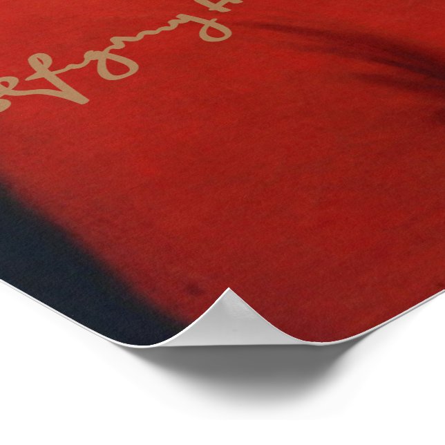 Wolfgang Amadeus Mozart 1819 with signature Poster (Ecke)