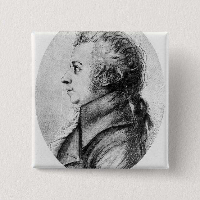 Wolfgang Amadeus Mozart Button (Vorderseite)