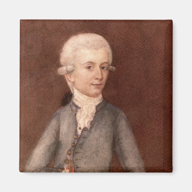 Wolfgang Amadeus Mozart, c.1780 Magnet (Vorne)
