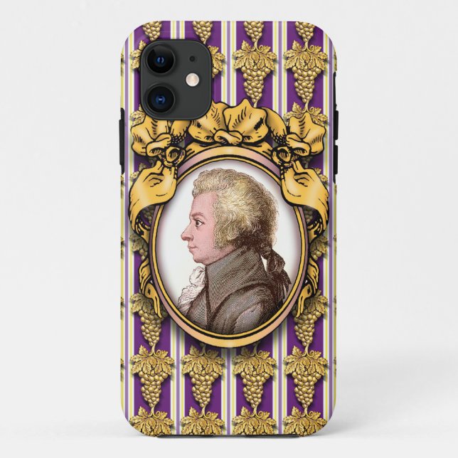 Wolfgang Amadeus Mozart Case-Mate iPhone Hülle (Rückseite)