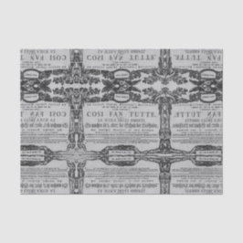 Wolfgang Amadeus Mozart Herz Oper Cosi Fan tutte Seidenpapier