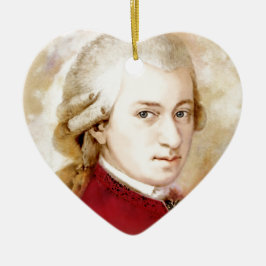 Wolfgang Amadeus Mozart im Aquarell Stil Keramikornament