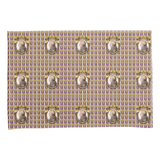 Wolfgang Amadeus Mozart Kissenbezug (Vorderseite-Rechts)