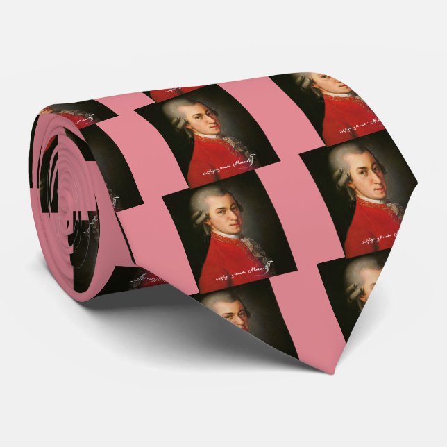 Wolfgang amadeus mozart krawatte (Gerollt)