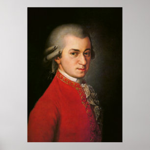 Wolfgang Amadeus Mozart-Kunst-Plakat Poster