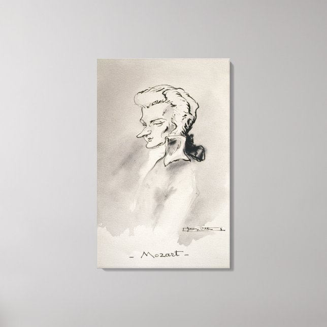 Wolfgang Amadeus Mozart Leinwanddruck (Vorderseite)