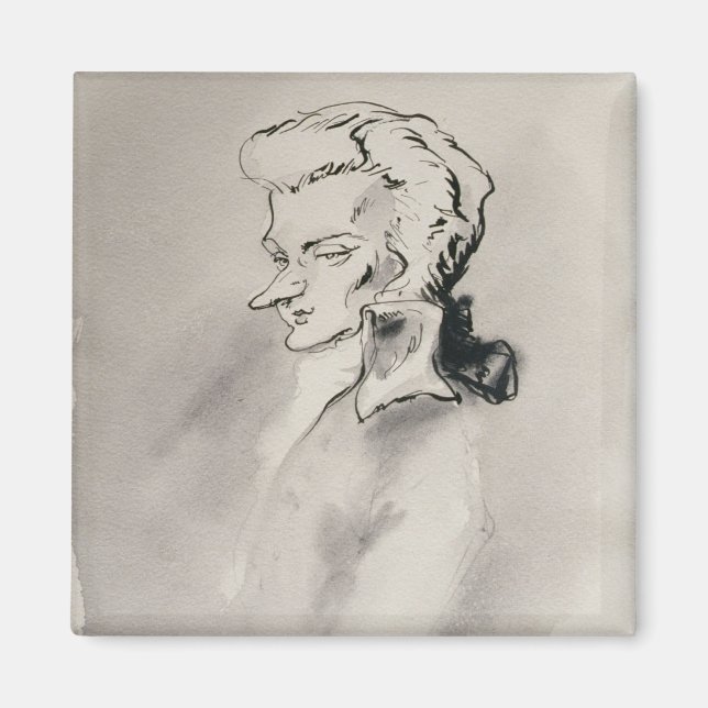 Wolfgang Amadeus Mozart Magnet (Vorne)