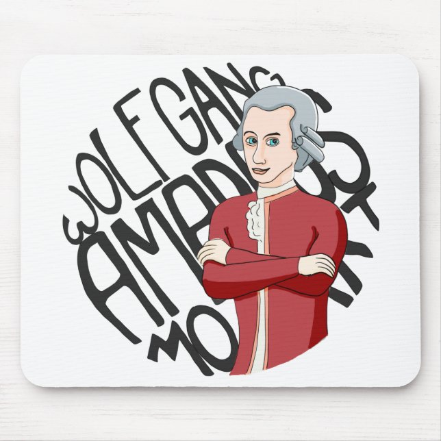 Wolfgang Amadeus Mozart Mousepad (Vorne)