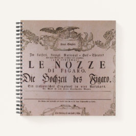 Wolfgang Amadeus Mozart, Oper - Le nozze di Figaro Notizbuch