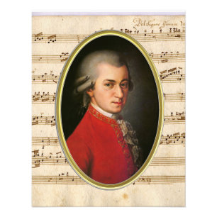 Wolfgang Amadeus Mozart Portrait Erweiterung Fotodruck