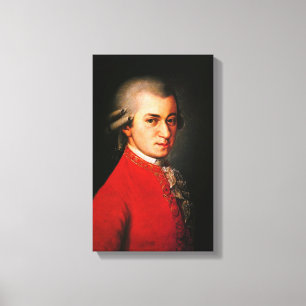 Wolfgang Amadeus Mozart-Portrait Leinwanddruck