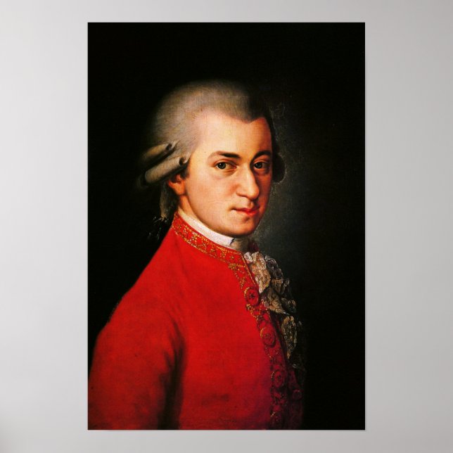 Wolfgang Amadeus Mozart-Portrait Poster (Vorne)
