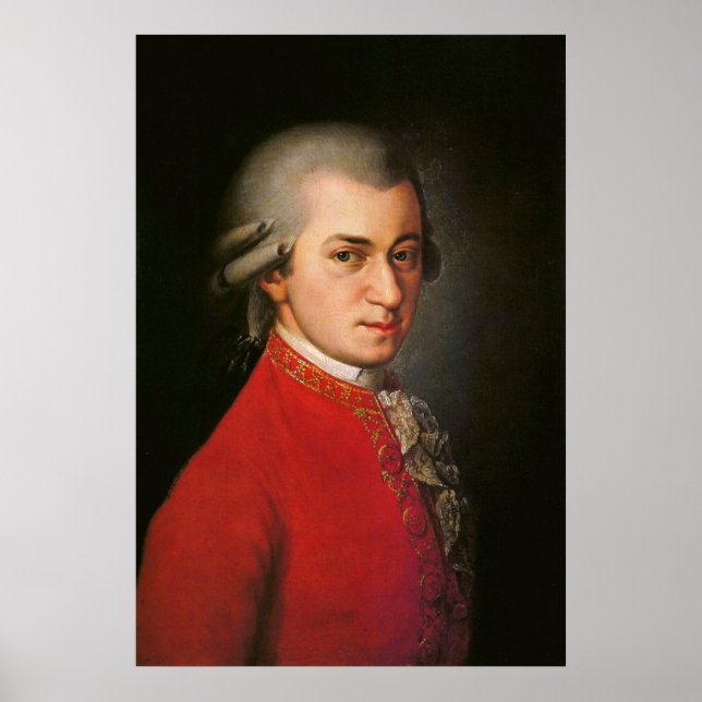 Wolfgang Amadeus Mozart Portrait Poster (Vorne)