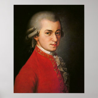 Wolfgang Amadeus Mozart Portrait Poster