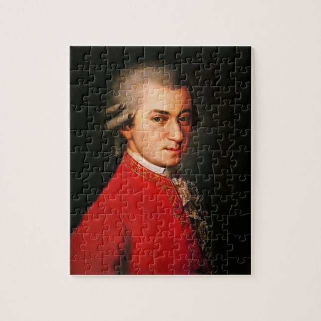 Wolfgang Amadeus Mozart-Portrait Puzzle (Vertikal)