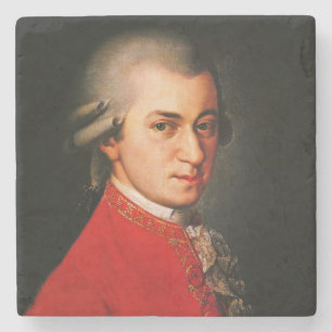 Wolfgang Amadeus Mozart-Porträt Steinuntersetzer