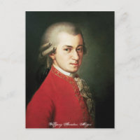 Wolfgang Amadeus Mozart Postcard