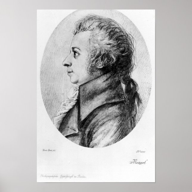 Wolfgang Amadeus Mozart Poster (Vorne)