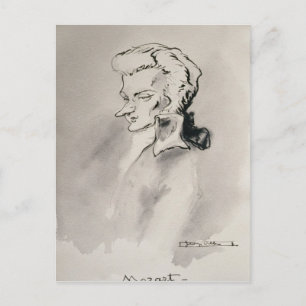 Wolfgang Amadeus Mozart Postkarte