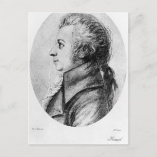 Wolfgang Amadeus Mozart Postkarte