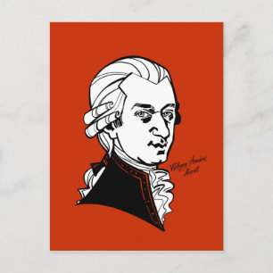 Wolfgang Amadeus Mozart Postkarte