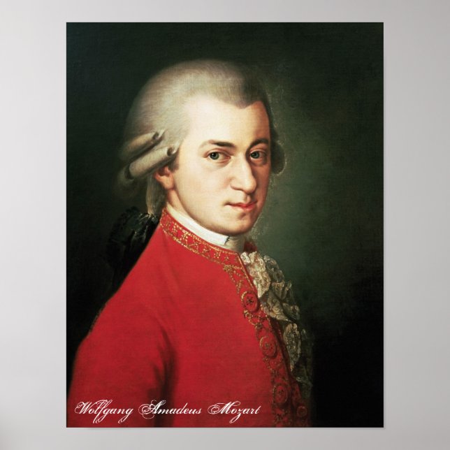Wolfgang Amadeus Mozart Print Poster (Vorne)