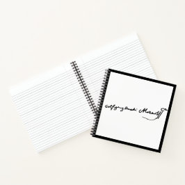 Wolfgang Amadeus Mozart Signatur Notizbuch