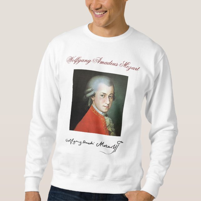 WOLFGANG AMADEUS MOZART SWEATSHIRT (Vorderseite)