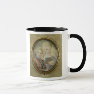 Wolfgang Amadeus Mozart und seine Schwester Tasse