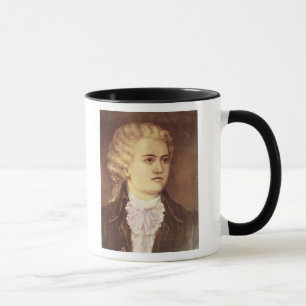 Wolfgang Amadeus Mozart während sein bleibe Tasse