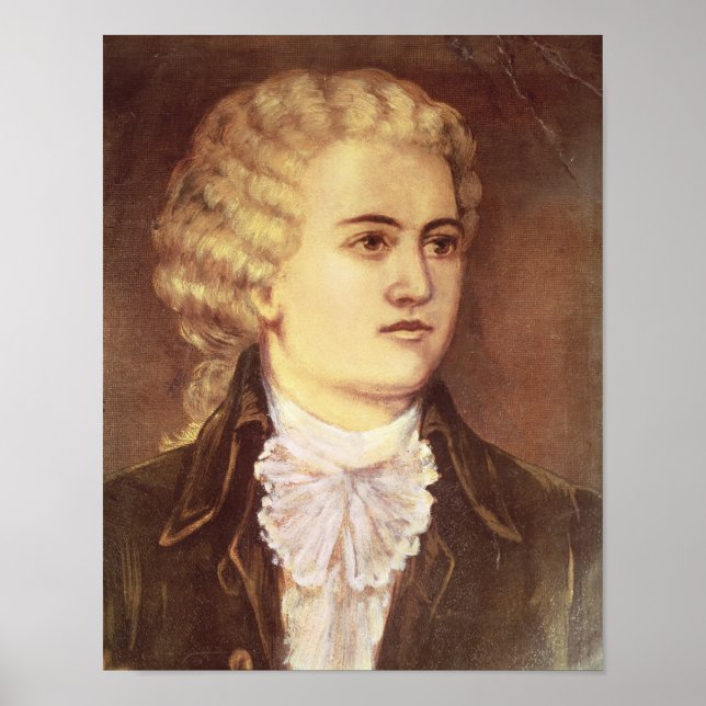 Wolfgang Amadeus Mozart während seines bleibe Poster (Vorne)