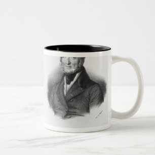 Wolfgang Amedeus Mozart und Ferdinando Paer Zweifarbige Tasse