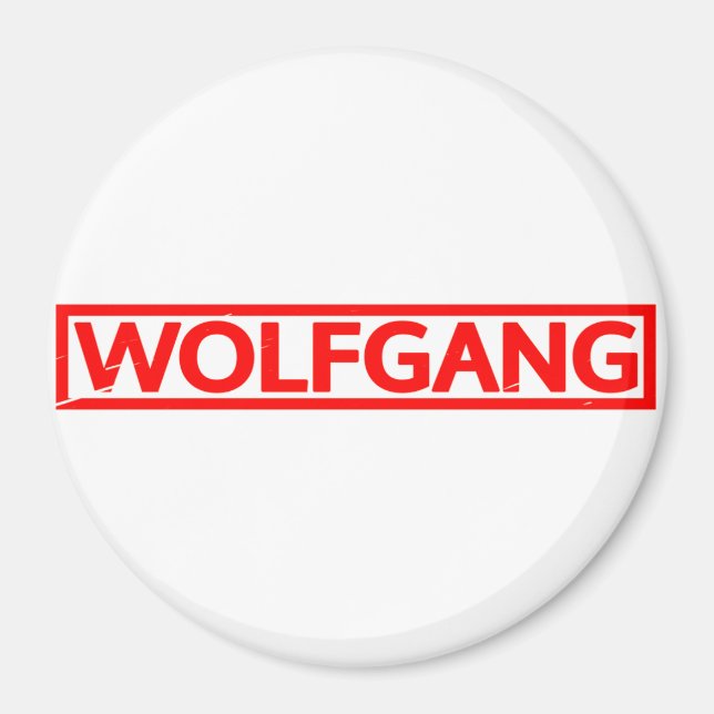 Wolfgang Briefmarke Magnet (Vorne)