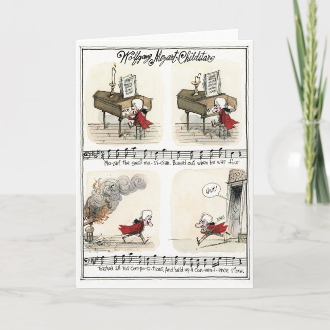 Wolfgang Mozart, Kinderstarkarte Karte (Vorderseite)