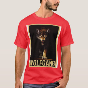 Wolfgang Wolf Outfit am Namenstag mit dem Namen 4 T-Shirt